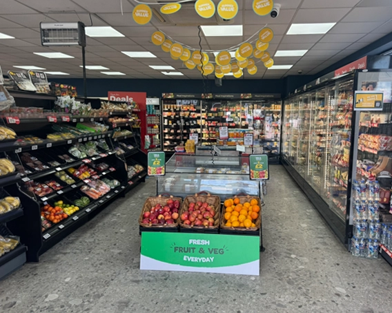 Inside the Spar at A29