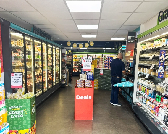 Instide the Millburn store