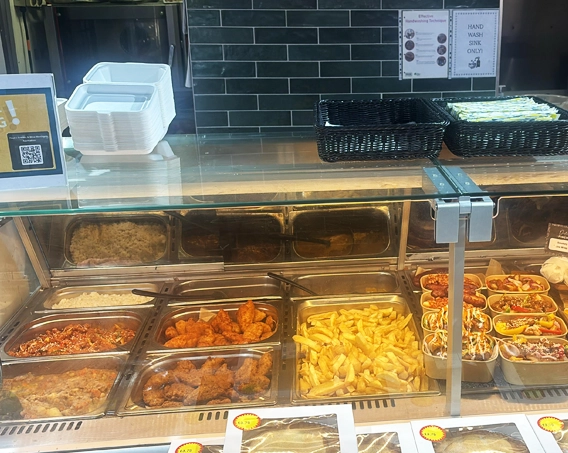 Some of the hot food in Millburn