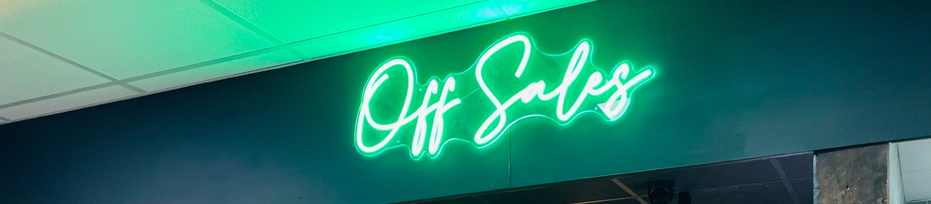 Off sales sign