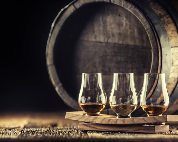 Whisky with a barrel